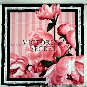 NEW✨🛍  Victoria's Secret Logo Scarf Headwrap Headband Peony Print